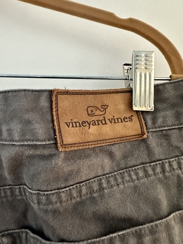 VINEYARD VINES Mens Sz 36 X 30” Grey Denim Straight Fit Jeans - Picture 5 of 7