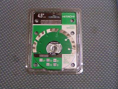 HITACHI 4.5''/115MM PREMIUM GRADE SEGMENTED DIAMOND MASONARY BLADE - PART#728731 