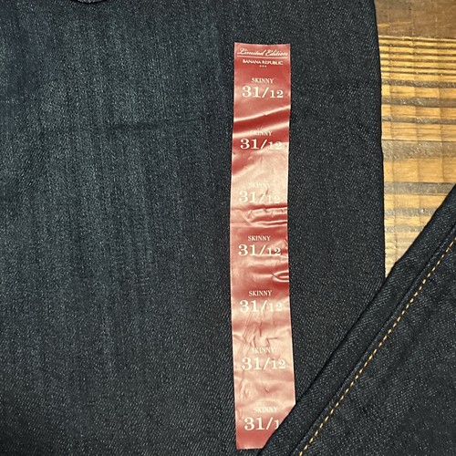 Banana Republic Limited Edition Red Label Dark Skinny Jeans Womens Sz 12 NWT - Picture 5 of 10