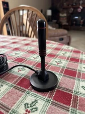 Digital HDTV Antenna - Includes Magnetic Base & Coaxial Cable - 50 Mile Range -