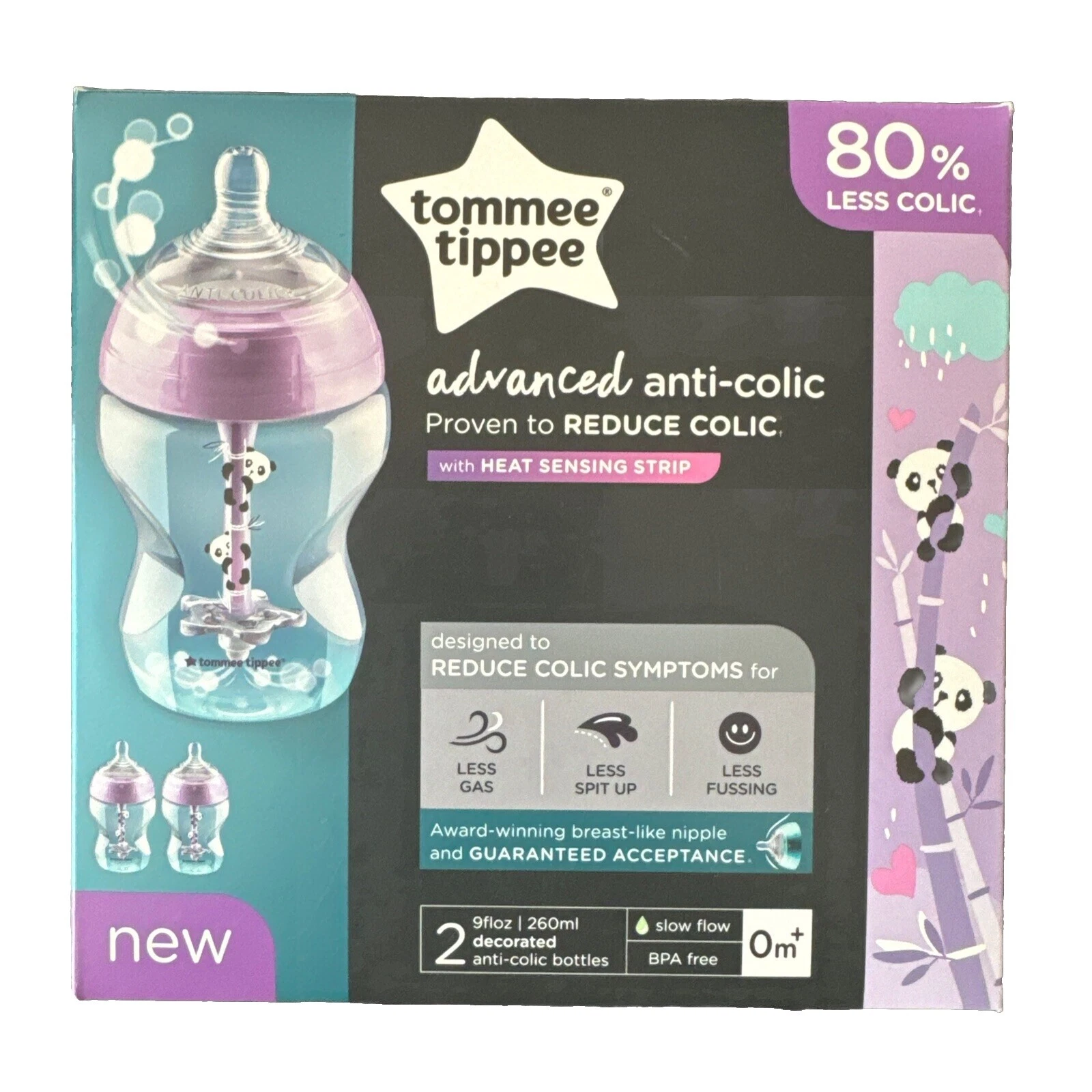 Tommee Tippee Bottle Set 260ml/9oz. Baby Bottles