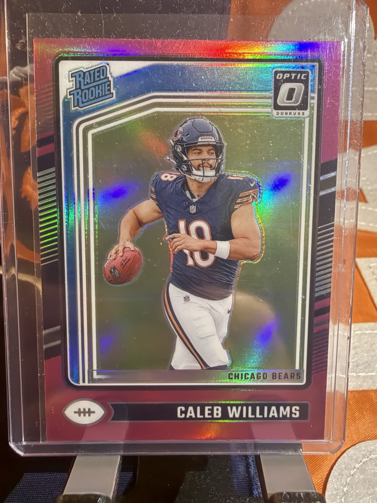 2024 Panini Donruss Optic - Rated Rookie Caleb Williams #201 Pink Prizm (RC)