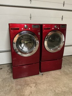 USED LG Electric Washer and Dryer Set they work great drawer base for storage