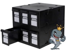 BCW 6 Drawer Card Catalog - Black FREE SHIP