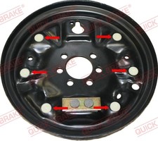 QUICK BRAKE Zubehörsatz Bremsbacken Hinten (6858K) für Polo IV SKODA Fabia I VW