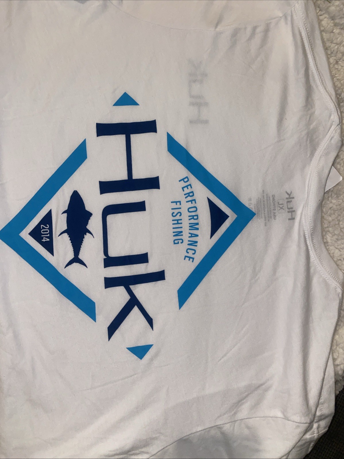 Huk Performance Fishing Shirt Men's Size XL Lightweight Short Sleeve