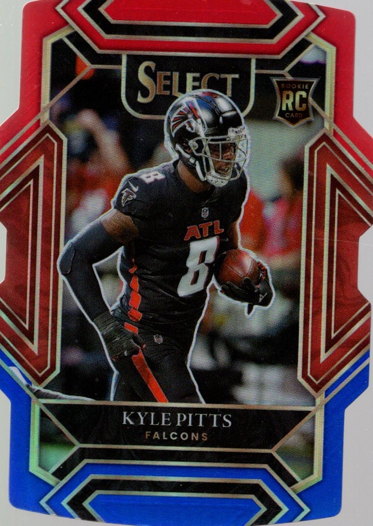 2021 Select Prizm Red and Blue Die Cut #246 Kyle Pitts - FB