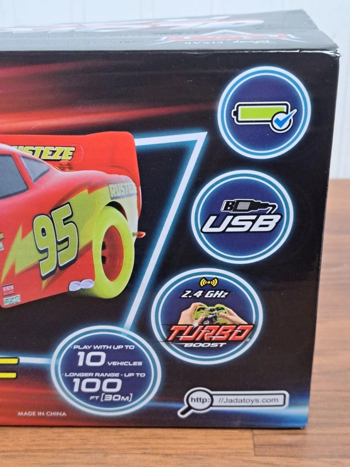 Disney Pixar Cars Glow Racers Lightning McQueen Remote Control Race Car New - Image 4 of 4