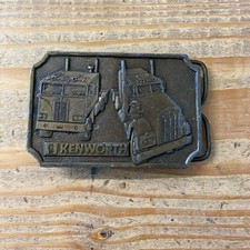 Kenworth Vintage 1977 belt buckle Trucker 2 1/2  x 3 1/4  Tonkin Inc. Paccar