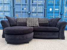 DFS Black Chaise Sofa – DELIVERY AVAILABLE