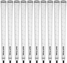 Golf Pride Tour Wrap 2G Golf Grips Midsize White - Set of 10 - High Tack