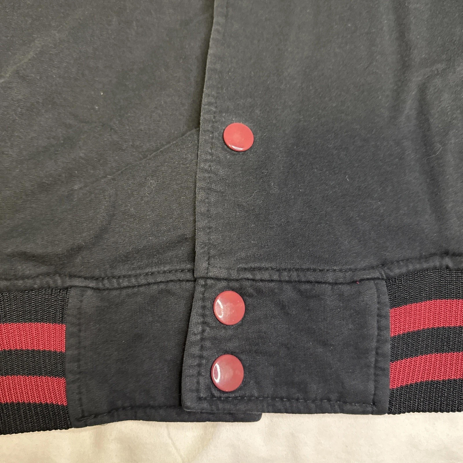 Deadpool Marvel Black And Red Button Up Jacket - Men’s Size M