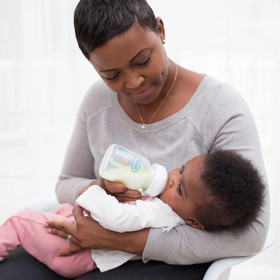 Mamilos de mamadeira de pescoço largo corte Y para líquidos mais grossos, pacote com 6 silicone - Imagem 4 de 4