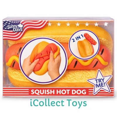 VIRAL Squishy Toymendous Sunny Days Squeeezy Hot Dog JUMBO 6