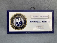 Vtg RARE Georgia Poultry Federation GPF Sign Plaque Wall Hang 10" x 5" Barn Find
