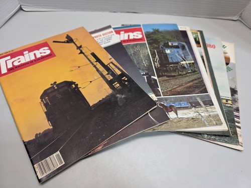 Trains The Magazine Of Railroading Year 1980 7 Issues