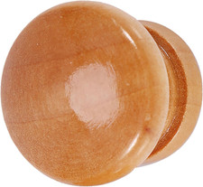 10 Wooden Drawer Knobs, Beautiful & Durable round Mushroom Handles for Cupboard