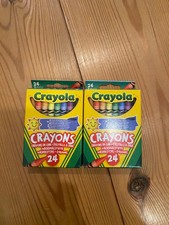 Crayola Crayons 2x 24 Pack Assorted Colours Xmas Gift colourful 