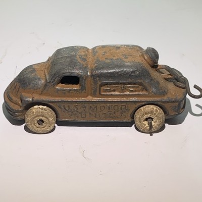 Barclay Vintage  Diecast Toy Car ''U.S. Motor Unit'' Tow Truck Hook & Loop