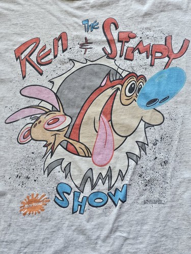 Vintage 1991 The Ren And Stimpy Show Nickelodeon T-shirt On In Advance Tag. - Picture 2 of 7