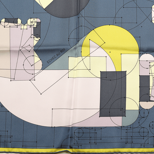 NWT Hermes Scarf ECHEC AU ROI Silk Carre Foulard BENOIT PIERRE EMERY 90cm - Picture 3 of 7