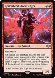 Redoubled Stormsinger #37 Rare Commander: Tarkir: Dragonstorm