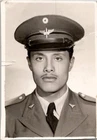 Handsome Mexican American Man US Military Soldier Army WW2 1940s Vintage Photo