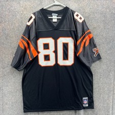 Orange Bengals Peter Warrick Jersey Men XL Black NFL Nylon Vintage Reebok 80