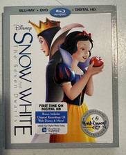 DISNEY SNOW WHITE AND THE SEVEN DWARFS NEW SEALED BLU-RAY DVD DIGITAL HD