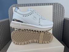 Scarpe Sneakers Liu Jo N 37 Bianco Platform Originale 