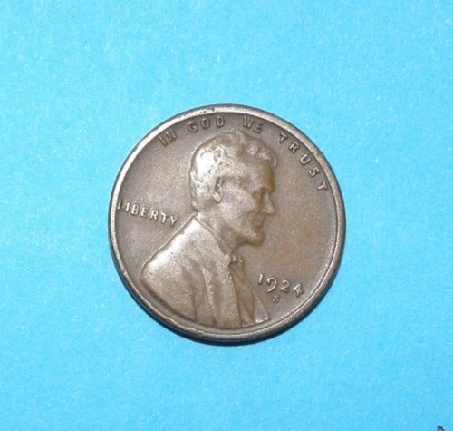 1924 S    SIMI KEY DATE   WHEAT CENT    FINE - VERY FINE  #1