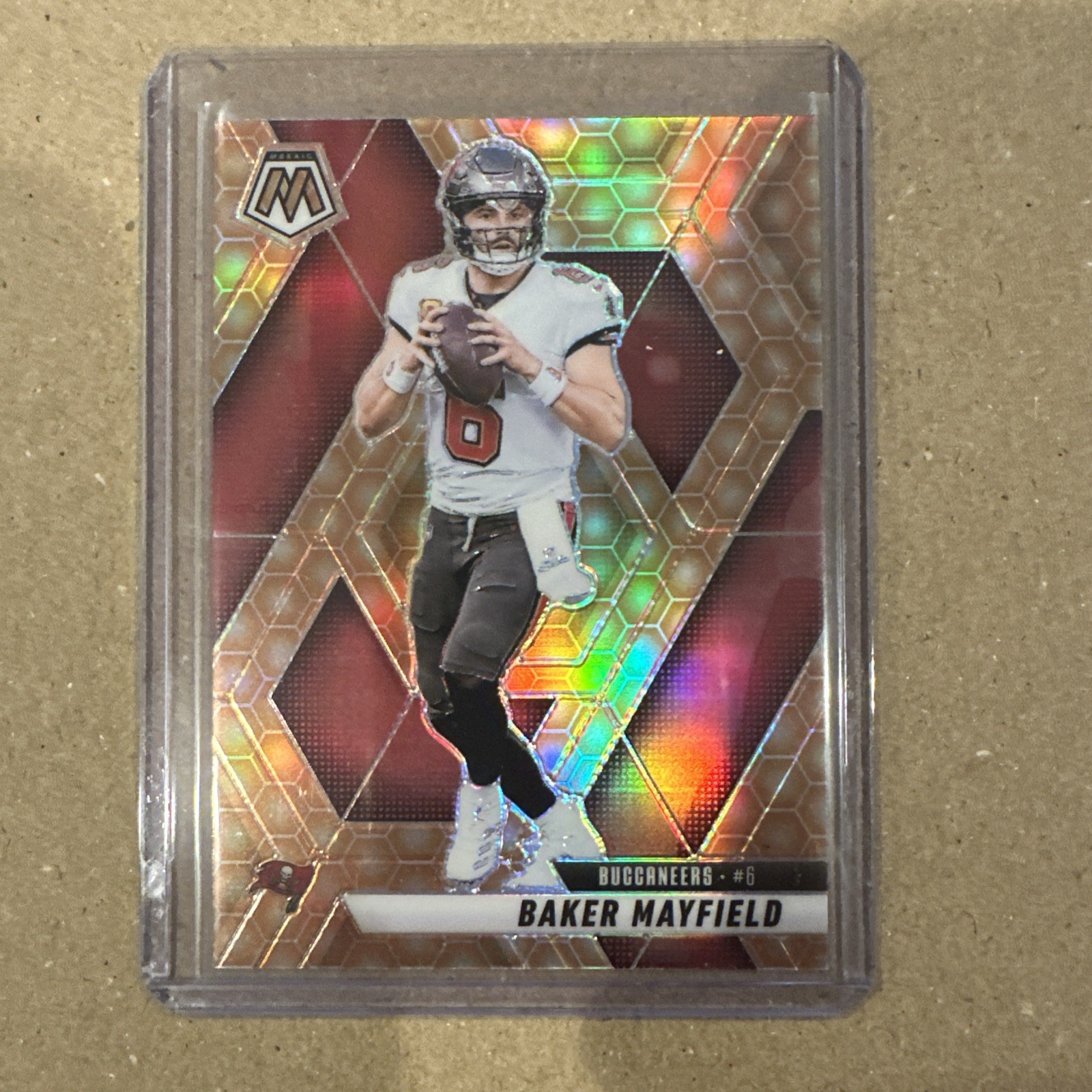 2025 Panini Mosaic Baker Mayfield Honeycomb SSP Case Hit #82 Buccaneers