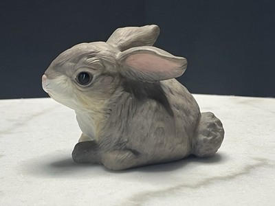 Boehm Edward Marshall Brown Bisque Porcelain 'Rabbit at Rest' Figurine USA 40087
