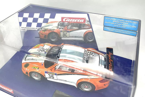 Carrera 30714 Porsche GT3 RSR Hybrid n. 36 VLN 2011 slot car digitale 132 - Foto 12 di 12