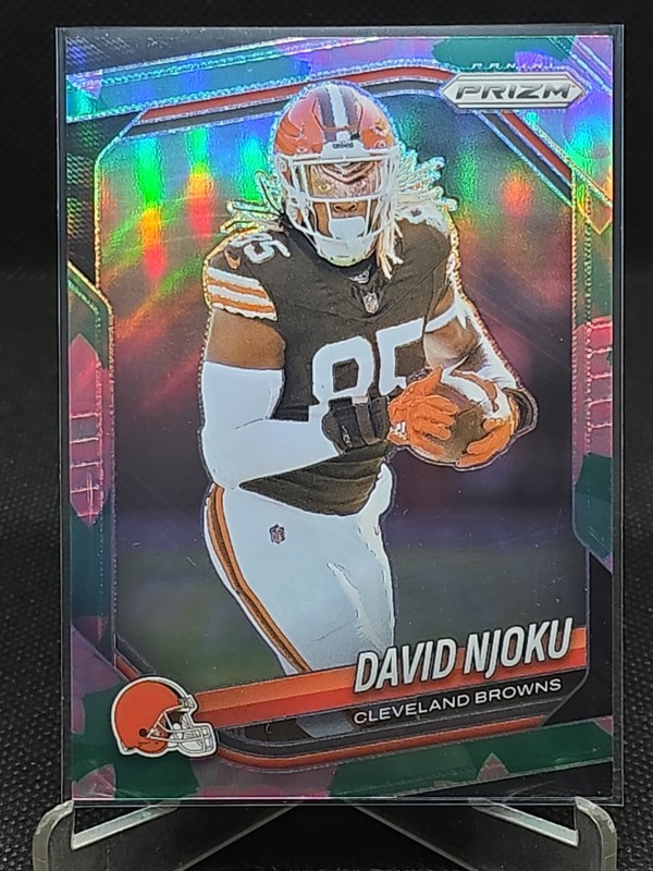 2025 Panini Prizm DAVID NJOKU Lotus Flower SP #155  #'d /18 CLEVELAND BROWNS 
