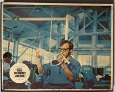 TAKE THE MONEY & RUN 1969 lobby card- 11" x 14" -  glass & plastic frame