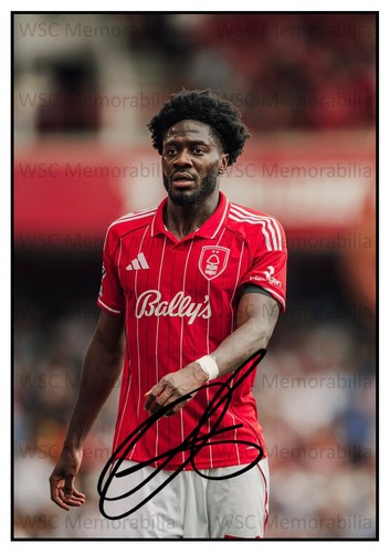 11358. Ola Aina Signed Pictures A4 Prints Forest Nigeria Fulham Chelsea Hull etc