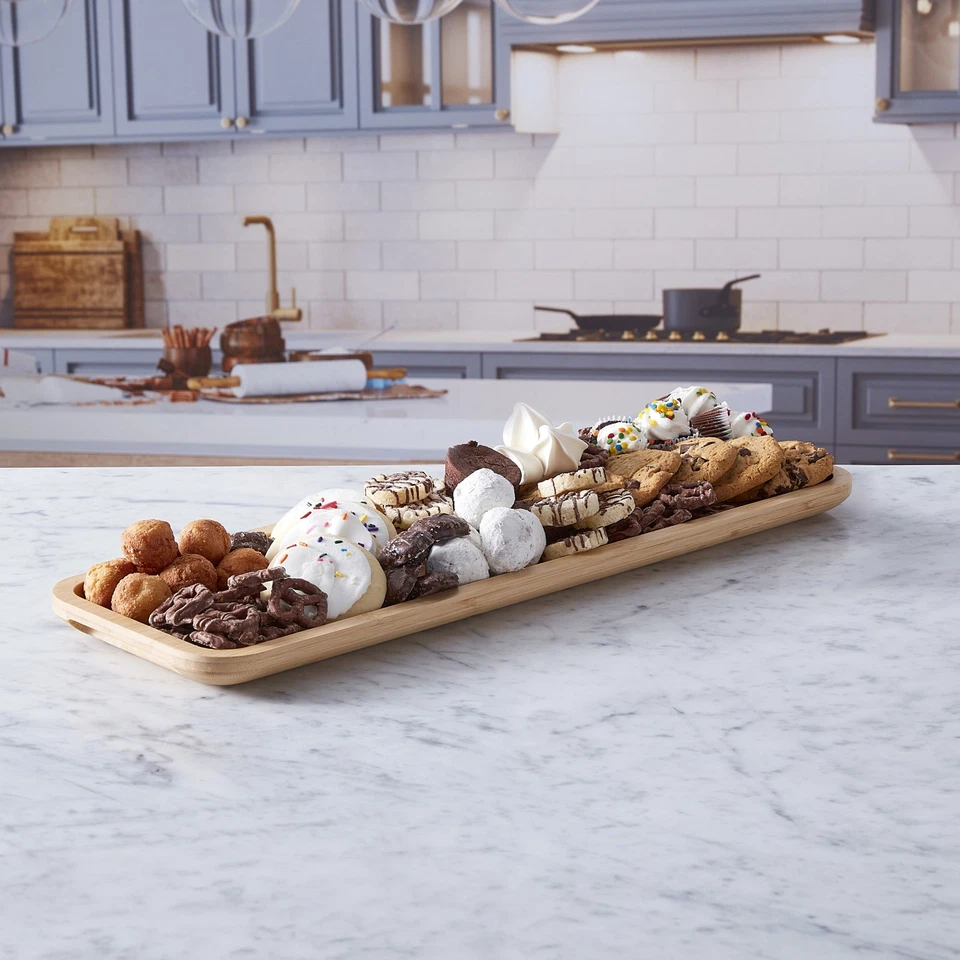 Faberware Large Build-a-Board Bamboo Grazing Platter and Locking Lid 17.5 x 56cm - Image 4 of 4