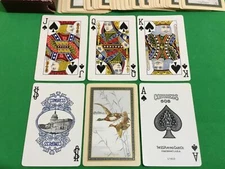 Old Vintage USPC Congress Named * THE FLIGHT * Playing Cards Cartes DUCKS FLYING