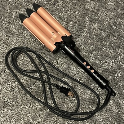 The Beachwaver Co. Triple Barrel Waver in Rose Gold and Black The Beachwaver Co. Multi Barrel Midnight Rose Bfcm - One  main image 4