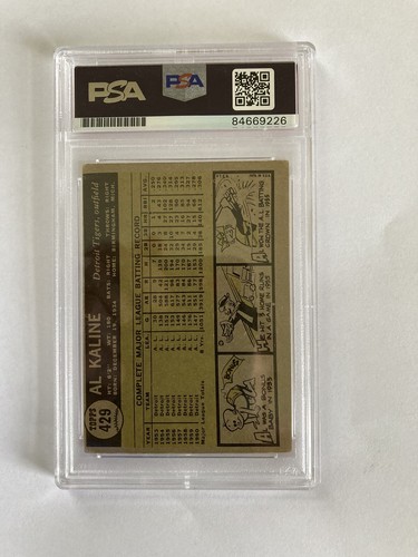 1961 Topps HOF Al Kaline Signed PSA/DNA Certified Auto Grade GEM MT 10 - Picture 2 of 3