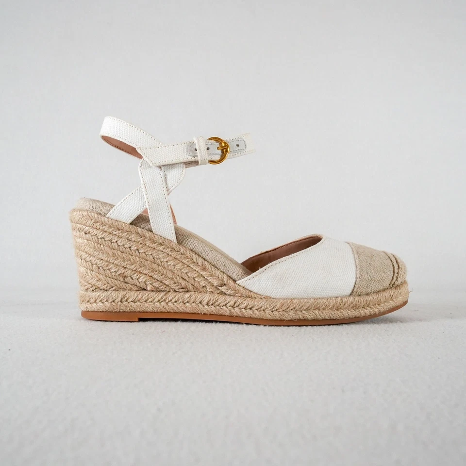 Alpargata para mujer Cole Haan Cloudfeel blanca cuña talla US 7B Foto 2 de 4