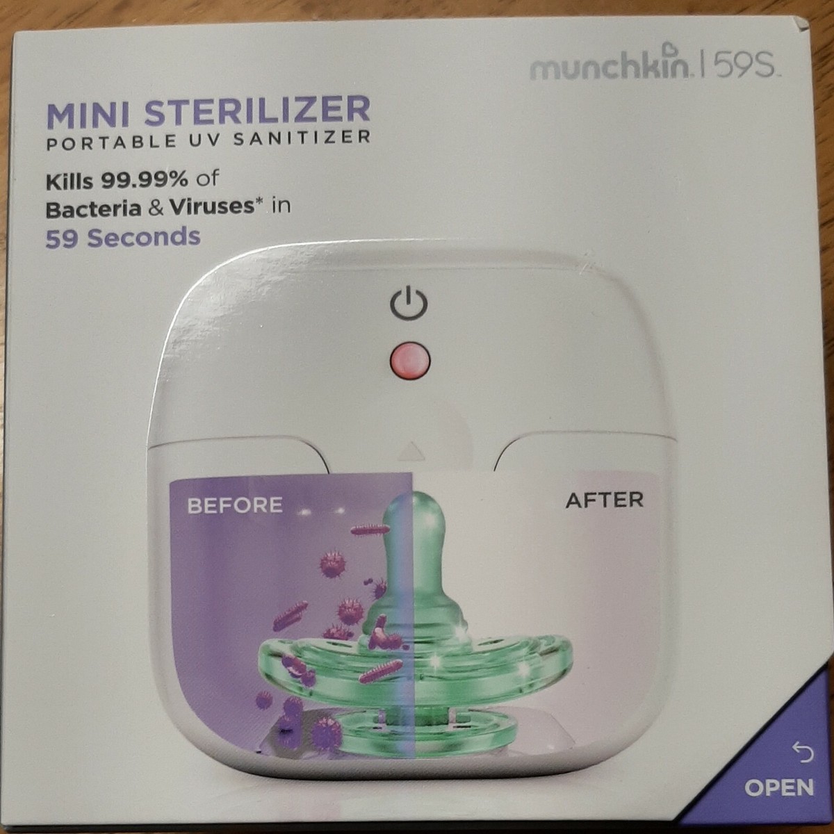 HOTUT Draagbare fopspeen sterilisator, UV-sterilisator, fopspeen