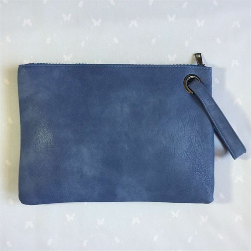 Solid Handbag Women's Clutch Bag Women Envelope Bag Zipper Evening Bag Handbag - Picture 11 of 14