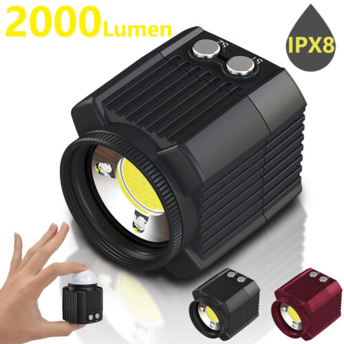 IPX8 étanche 60M plongée photographie lampe DEL vidéo lumière sport reflex numérique appareil photo - Photo 1/12