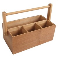 Bambus Tischorganizer Schreibtischorganizer Stiftehalter Mit Henkel