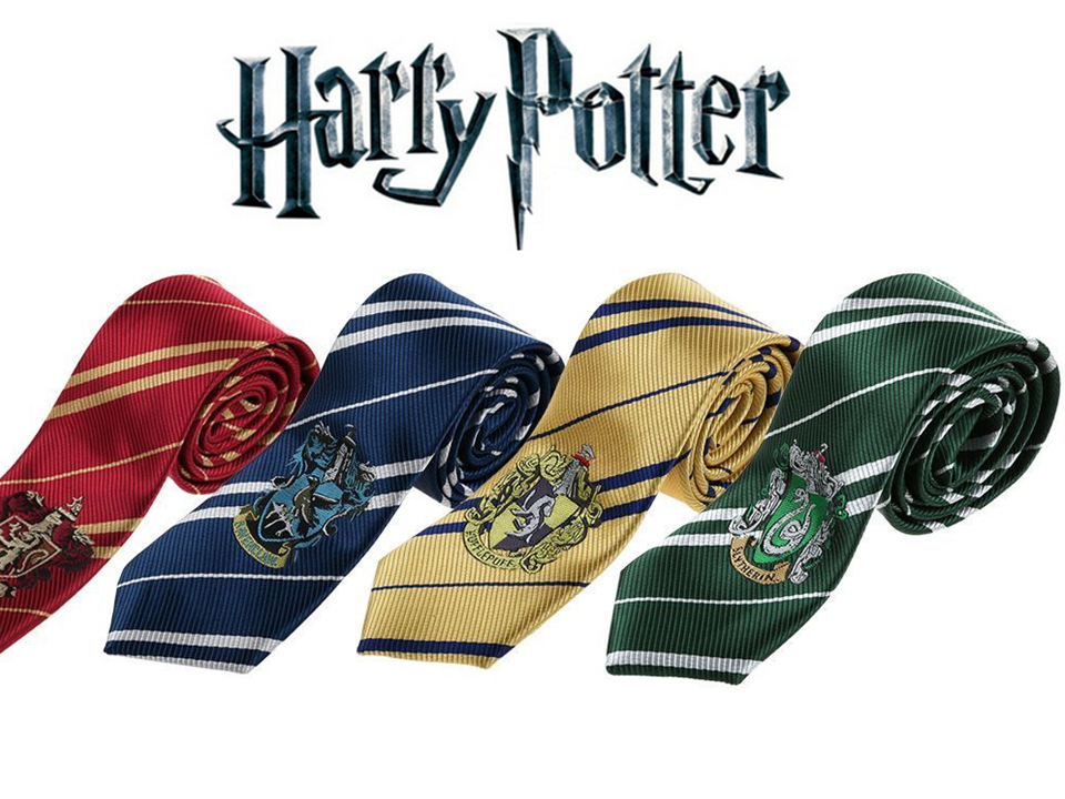 HARRY POTTER TIE HOGWARTS LOGO GRIFFIN SNAKE TORSO RAVEN
