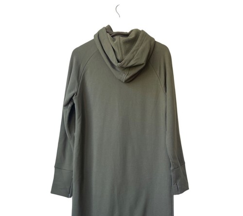 Marcella New York Sweatshirt Maxi Dress Sz LP Hooded Minimalist Boxy Lagenlook - Picture 10 of 15