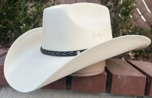 MEN'S WESTERN COWBOY RODEO HAT. RANCH STYLE COWBOY RIDING HAT. SOMBRERO VAQUERO 