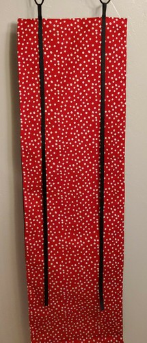Taladro escolar hecho a mano cortina de puerta de aula con puntos blancos enrollables o atados para puerta - Imagen 3 de 4